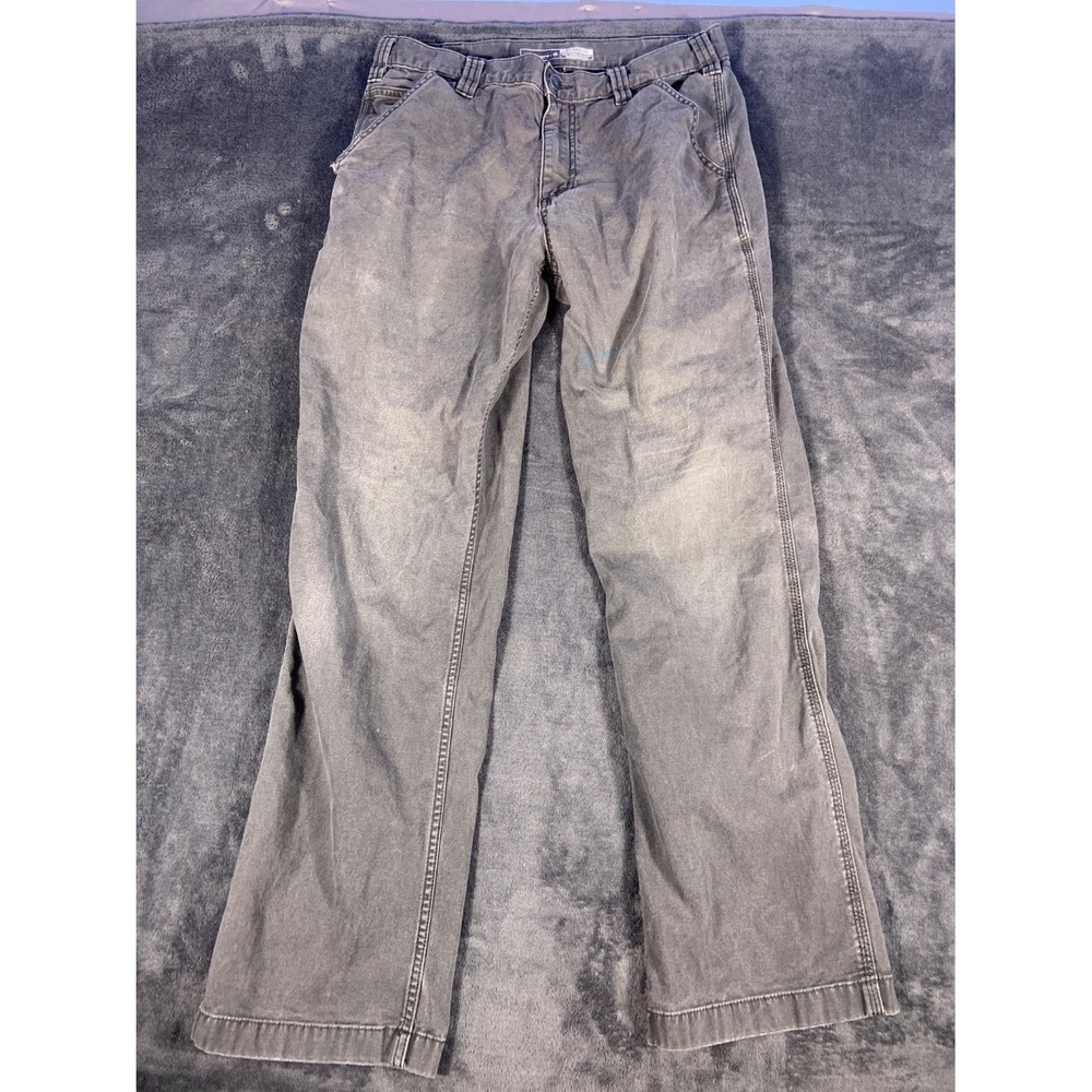 EU 32 Carhartt Relaxed Fit Canvas Work Pants Gray Carpenter Utility 32x32